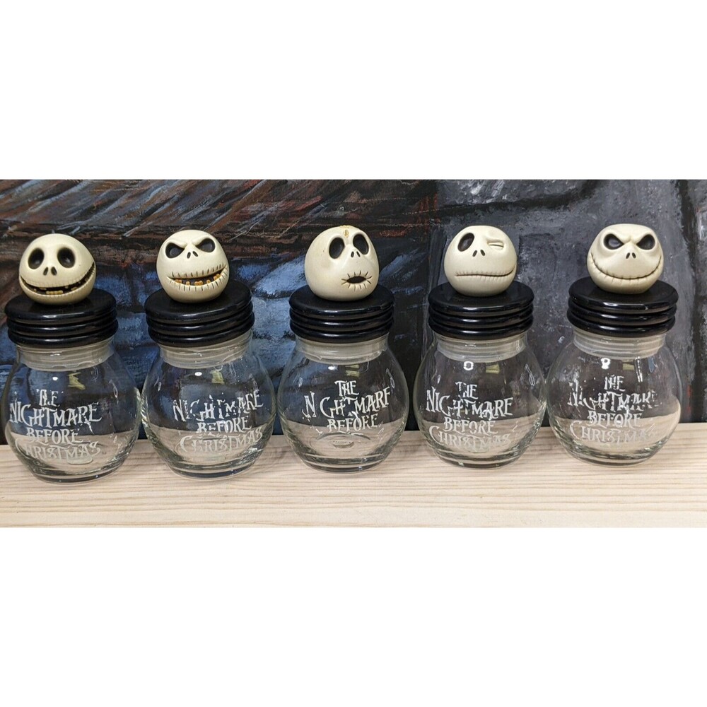 NECA Disney Nightmare Before Christmas Jack7s Head Storage Jars 5pcs Set